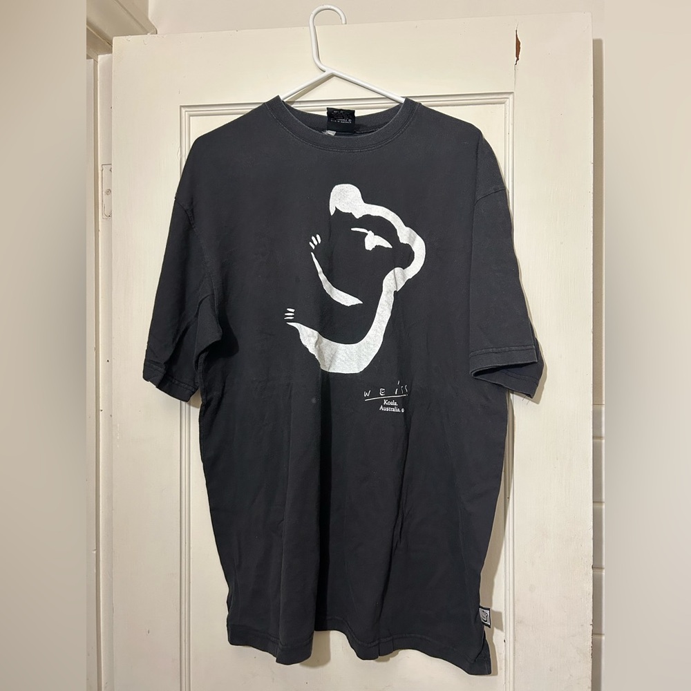 Vtg Weiss Art Koala Australia T-Shirt Black Nature Single Stitch